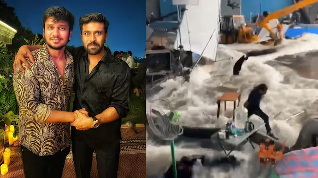 Water tank burst floods