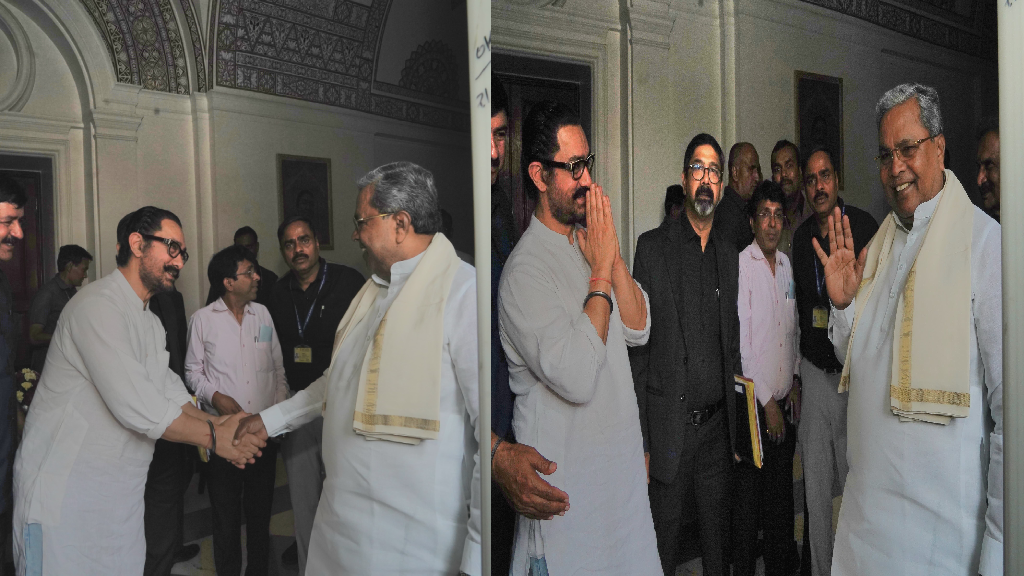 CM Siddaramaiah Meets Aamir Khan