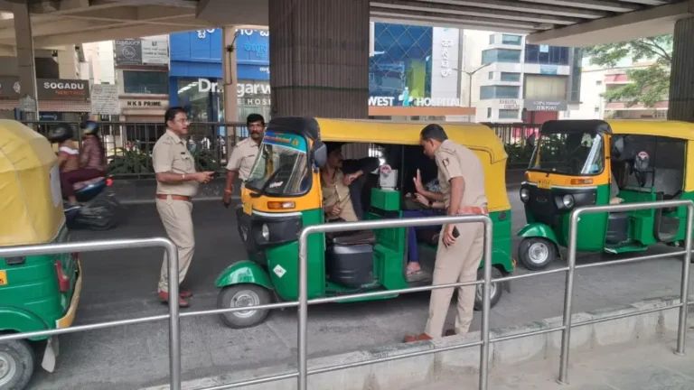 RTO Officers Rids on Bengaluru Autos